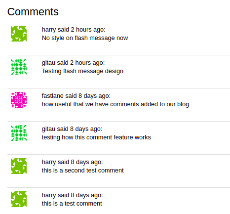 Comment Timestamp